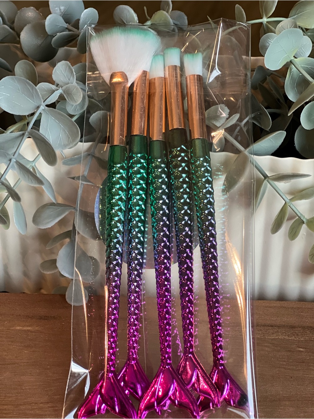 Mermaid Gradient Makeup Brush Set